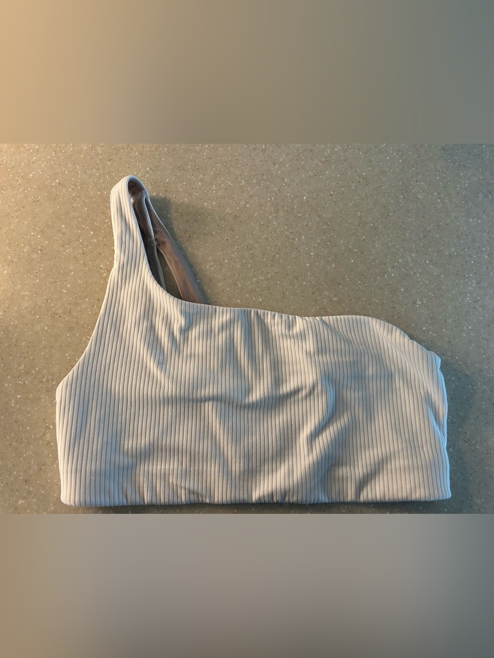 Lululemon Ribbed Nulu Asymmetrical Yoga Bra- Size 6
